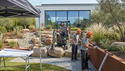 Greenville, NC tree service crew providing landscape design and arbor care consultation