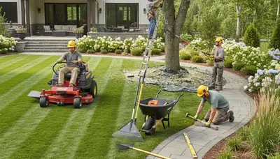 Greenville, NC landscaping service shaping planting beds and clearing overgrowth for a clean outdoor space