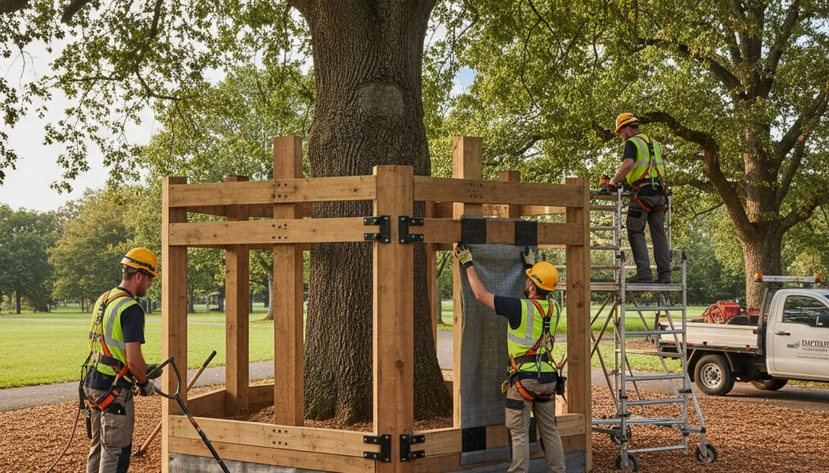 Root protection service in Greenville, NC for healthy tree stability and soil care