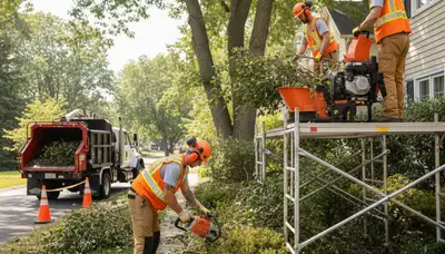 Greenville, NC shrub removal by Arbor Tree Care clearing overgrown shrubs safely