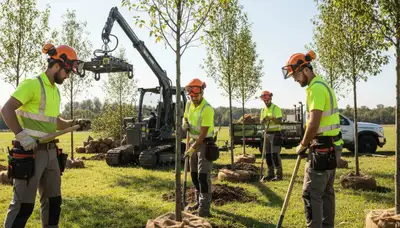 Professional tree planting service in Greenville, NC for shade, curb appeal, and healthy growth