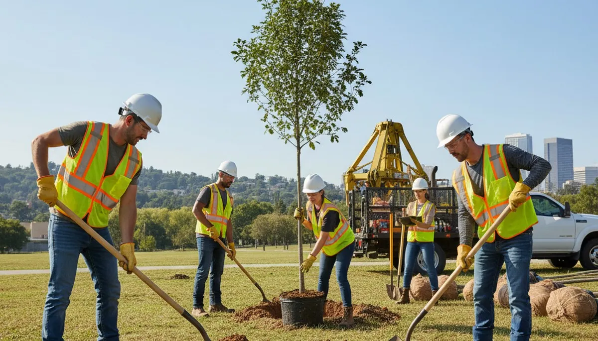 Tree planting service in Greenville, NC for shade trees and curb appeal