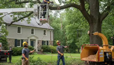 Tree service team in Greenville, NC providing professional tree care and removal services