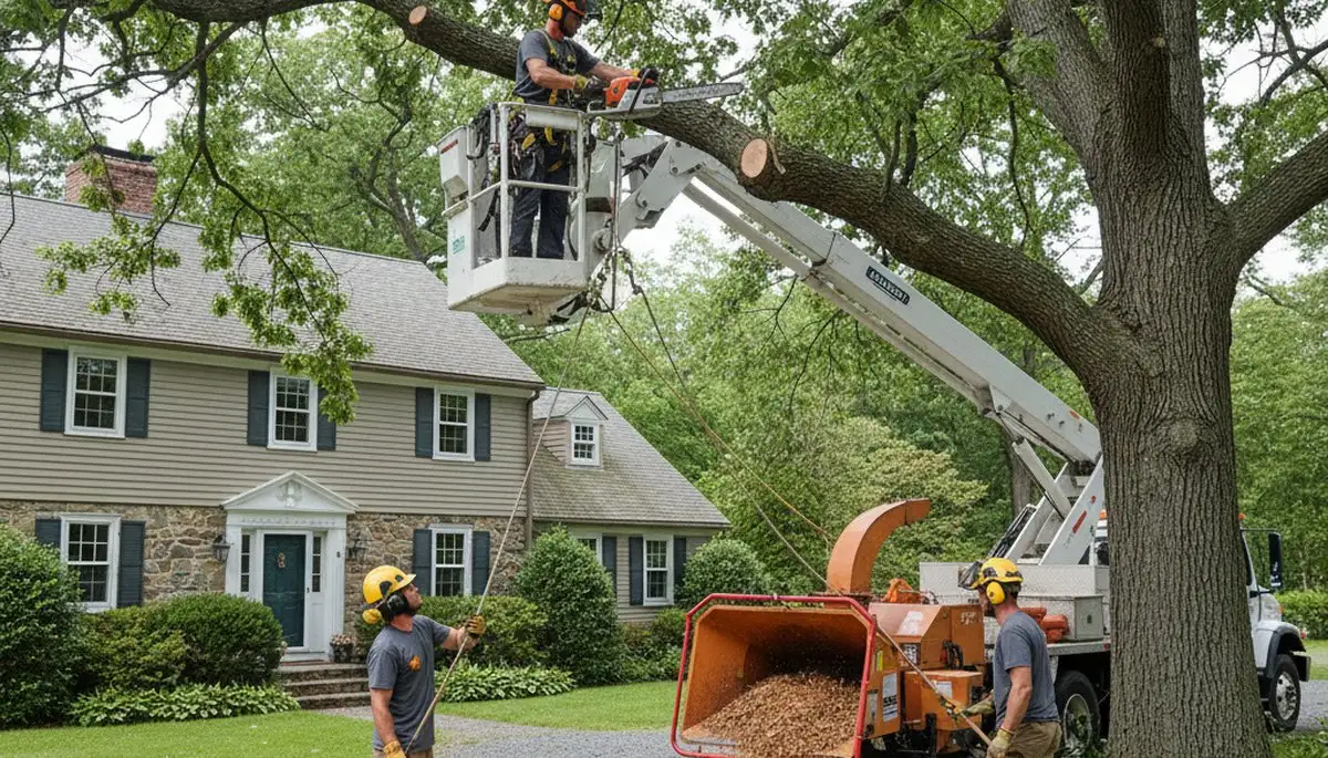Tree service team in Greenville, NC providing professional tree care and removal services