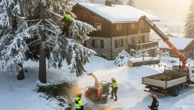 Tree service crew in Greenville, NC providing professional tree removal and trimming services