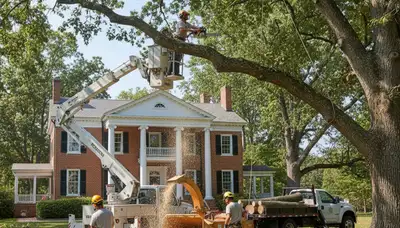 Tree service team in Greenville, NC providing professional tree care and removal services