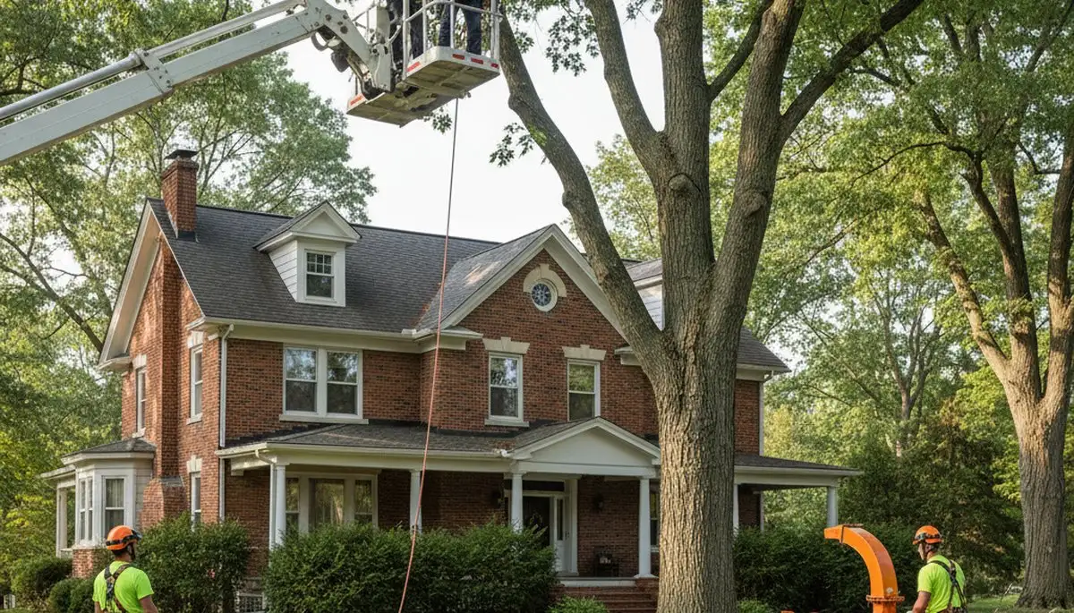 Tree service crew in Greenville, NC providing professional tree care and removal services